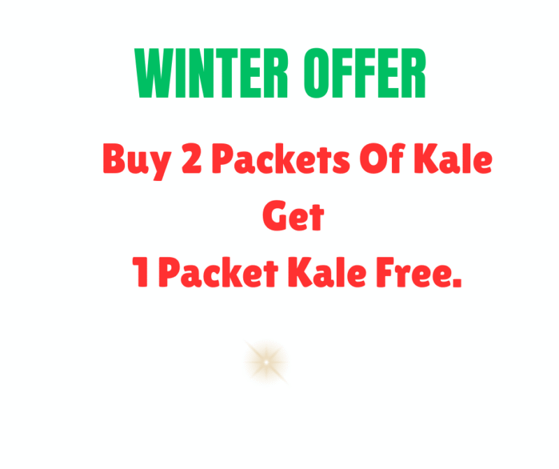 Buy 2 Packets Of Kale Get 1 Packets of Kale Free